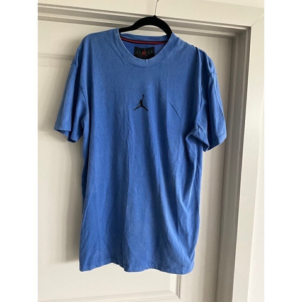 NIKE JORDAN JUMPMAN BLUE Short Sleeve T-shirt DA2694-405 DRI FIT Medium - Picture 2 of 12
